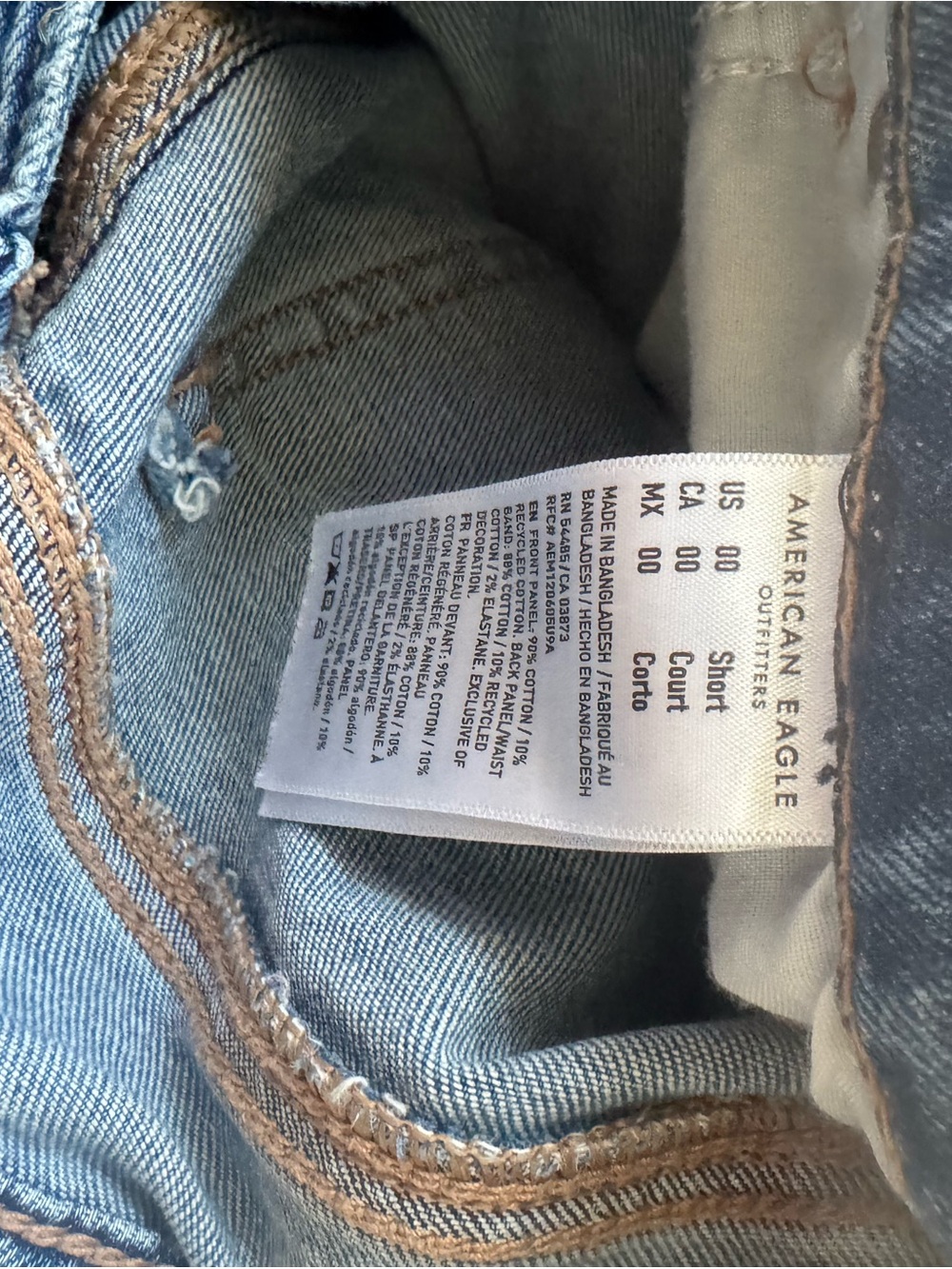 American Eagle Outfitters Medium Blue Wide-Leg Jeans for Women - Picture 4 of 4